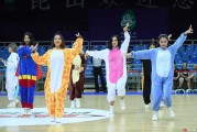 国际男篮挑战赛昆山激战，卡通宝贝热舞助阵点燃赛场