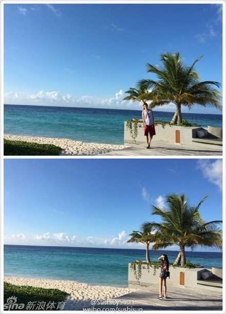 丁彦雨航在云南大理的洱海边，与女友紧紧拥抱，脸上洋溢着幸福与甜蜜