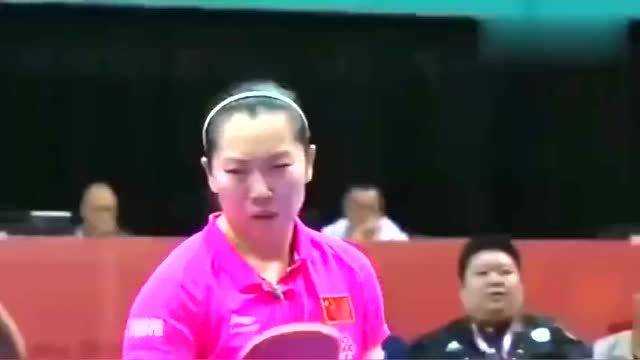 世乒赛女团决赛刘诗雯横扫福原爱助国乒第20冠